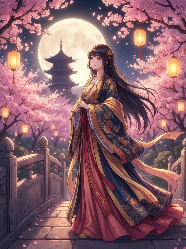 小欣奈-月下花前古风动漫